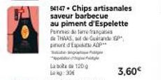 Chips THAAS Pendetare aux Piments d'Espelette : Dégustez pour 3,60€!