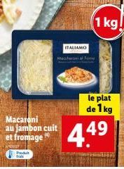 Maccher Fore ITALIAMO 1 kg : Sentez le Goût Italien avec ce Plat de Macaroni au Jambon et Fromage ! Profitez-en !