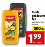 VANILLE FANT, Gel Douche Bio Tahiti, 300 ml, Promo 199 IL-EG€ - Choisissez parmi des Variétés!