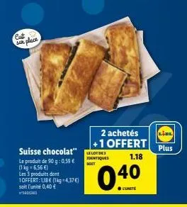suisse chocolat lotges : 2 achetés + 1 offert pour seulement 118€!