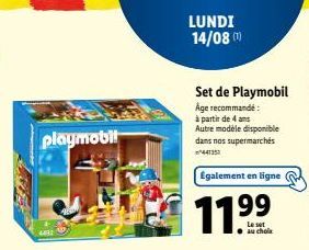 Playmobil 4: Set de Jouets à Partir de 4 Ans, 11.99€, Disponible en Magasin et En Ligne!