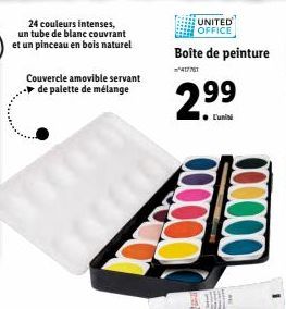 boîte de peinture Palette