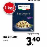 3,40€ : Riso Arborio ITALIAMO 2010 - 1 Kg de Riz à Risotto