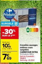 crevettes Carrefour
