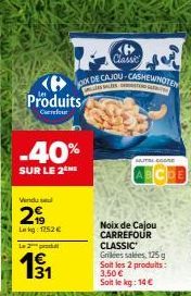 noix de cajou Carrefour