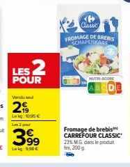 fromage de brebis Carrefour