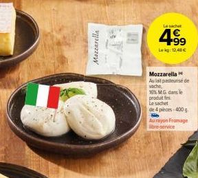 Mozzarella Aulait : Promo 4 pièces 400g à seulement 4,99 € (16% M.Gdans le produit fin) - Primé au rayon Fromage libre-service !