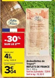 Promo -30% sur les Andouillettes de Troyes Reflets de France: 2 x 300 g, 4,95 € seulement!