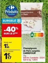 champignons de Paris Carrefour