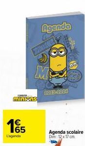 Agenda Scolaire UINATS 2014 - Minions 15 - M Agenda ROES - 12x17cm - Offre Spéciale !