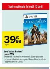 Atlas Fallen - Brisez vos Chaines et Réveillez les Super Pouvoirs Le 10/8 sur PS5