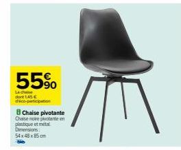 chaise pivotante 