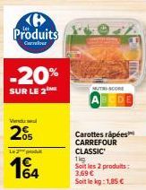carottes râpées Carrefour