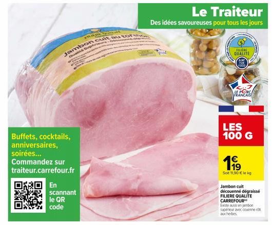 jambon cuit Carrefour