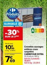 crevettes Carrefour