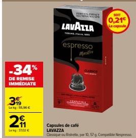 soldes lavazza