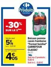 jus de fruits carrefour classic 4x21l : -30% de promo, à seulement 0,61€ le litre !
