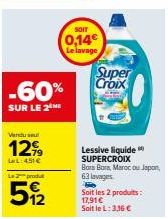 lessive liquide Super Croix