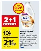 lessive liquide dash