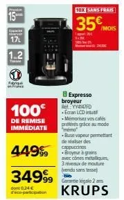 café expresso automatique 24k en france - 10x sans frais - écran lcd intuitif + buse w - mémorisez vos cafés préférés - taput 25€ - 35€/mois