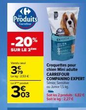 croquettes pour chien Carrefour