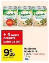 Offre Exclusive : BONDUELLE 5x 530g + 1 boîte OFFERTE, 318 kg à 2,91€