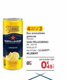 eau aromatisée San Pellegrino