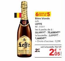 bière blonde Leffe