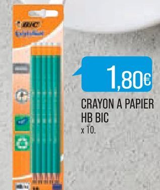 CRAYON A PAPIER HB BIC 