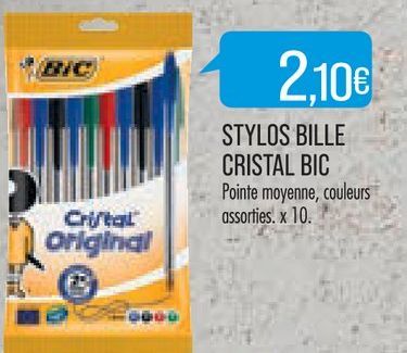STYLO BILLE CRISTAL BIC 