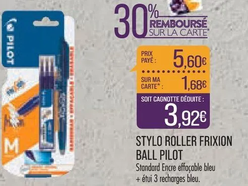 stylo roller frixion ball pilot 