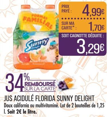 JUS ACIDULÉ FLORIDA SUNNY DELIGHT 