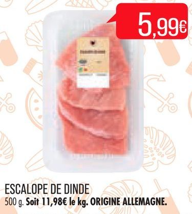 ESCALOPE DE DINDE 