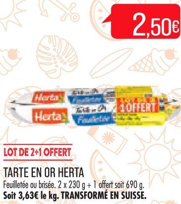 TARTE EN OR HERTA 