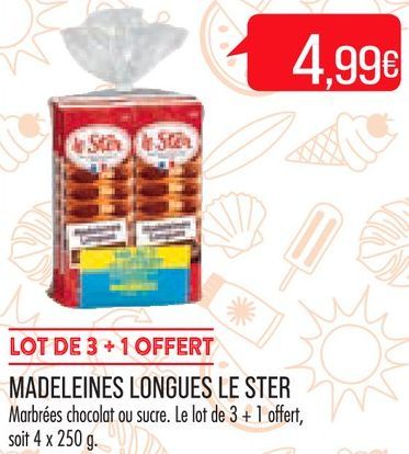 MADELEINES LONGUES LE STER 
