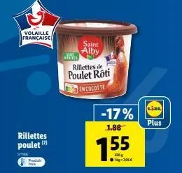 rillettes de poulet rôti français -17% : 1.88 755 - seulement 7,00€!