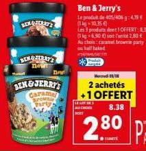3 Ben & Jerry's pour 8,38 € ! Caramel Browni Party Dow - 1 OFFERT !
