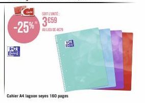 Découvrez le Cahier A4 Lagoonseyes 160 Pages avec une Réduction de 25% ! Prix de l'Unité : 3659 au Lieu de 4879.