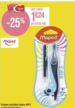 Offre Spéciale : 25% de Réduction sur le Produit Maped Kidz Security - 1€24 Au lieu de 1,86€!