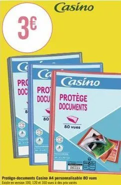 3€  c  ca  pro doc pro  docu  80  casino  casino  protege  documents  80 vues 