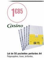 Lot de 50 pochettes perforées A4 Polypropylene : EXCL.COMm, Profitez de la promotion 1685 Casino!
