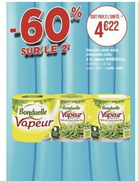 haricots verts Bonduelle