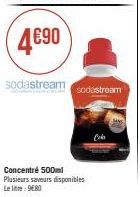 SodaStream : Concentré de 500ml, 9€80, Plusieurs Saveurs Disponibles!