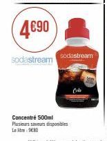 Sodastream avec 500ml de Concentré à 4€90: Découvrez plusieurs Saveurs à 9€80 le Litre!