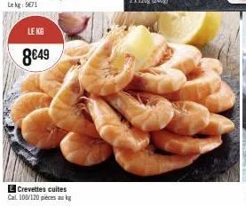 crevettes cuites 