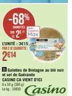 Offre Spéciale: Casino -68% - 300g pour seulement 3€15 ! Cagnotte de 2€14.