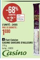 CASINO SAVEURS D'AILLEURS : 2€65 Par 2 Unités, Soit -68% ! Cagnottes de 1680€!