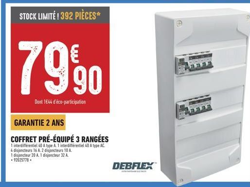 Stock Limité! Super Promo - Coffret Pré-équipé 3 Rangées à 79,90€ - Garantie 2 Ans