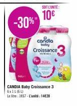 Jusqu'à -30% ! | CANDIA Baby Croissance 3 6xIL (6L): 14€28 le litre
