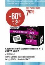 Carte Noore X30: Super promo -60%! 7€19 ou 10€27/Lekg 165g Maxi Format X30.